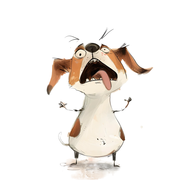 Cute Doggy DTF Transfer Ready to Press