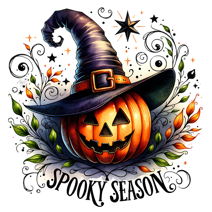 Halloween Pumpkin DTF Transfer Ready to Press