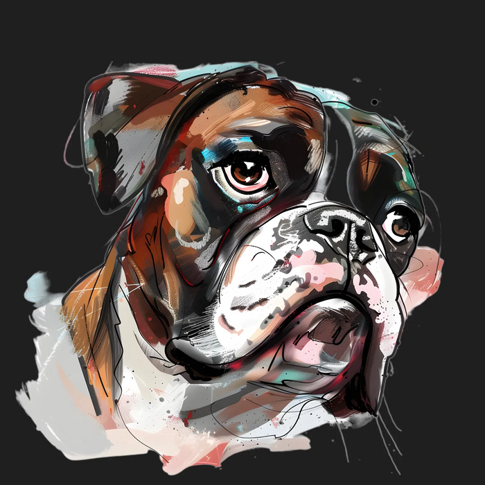 Dog Portrait DTF Transfer Ready to Press