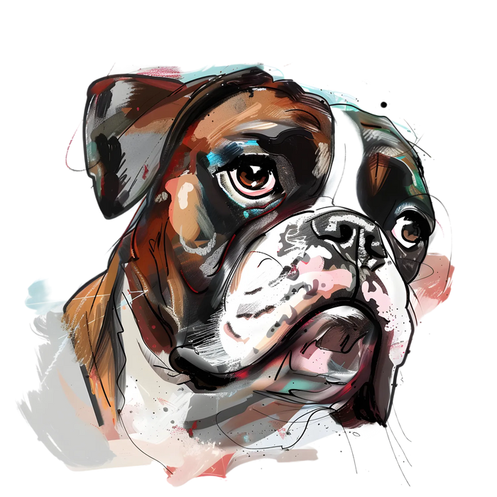 Dog Portrait DTF Transfer Ready to Press