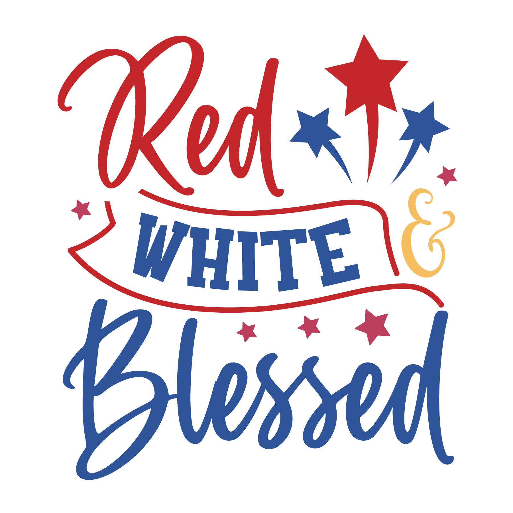 Red White Blessed Design - DTF Ready To Press — DTF Center