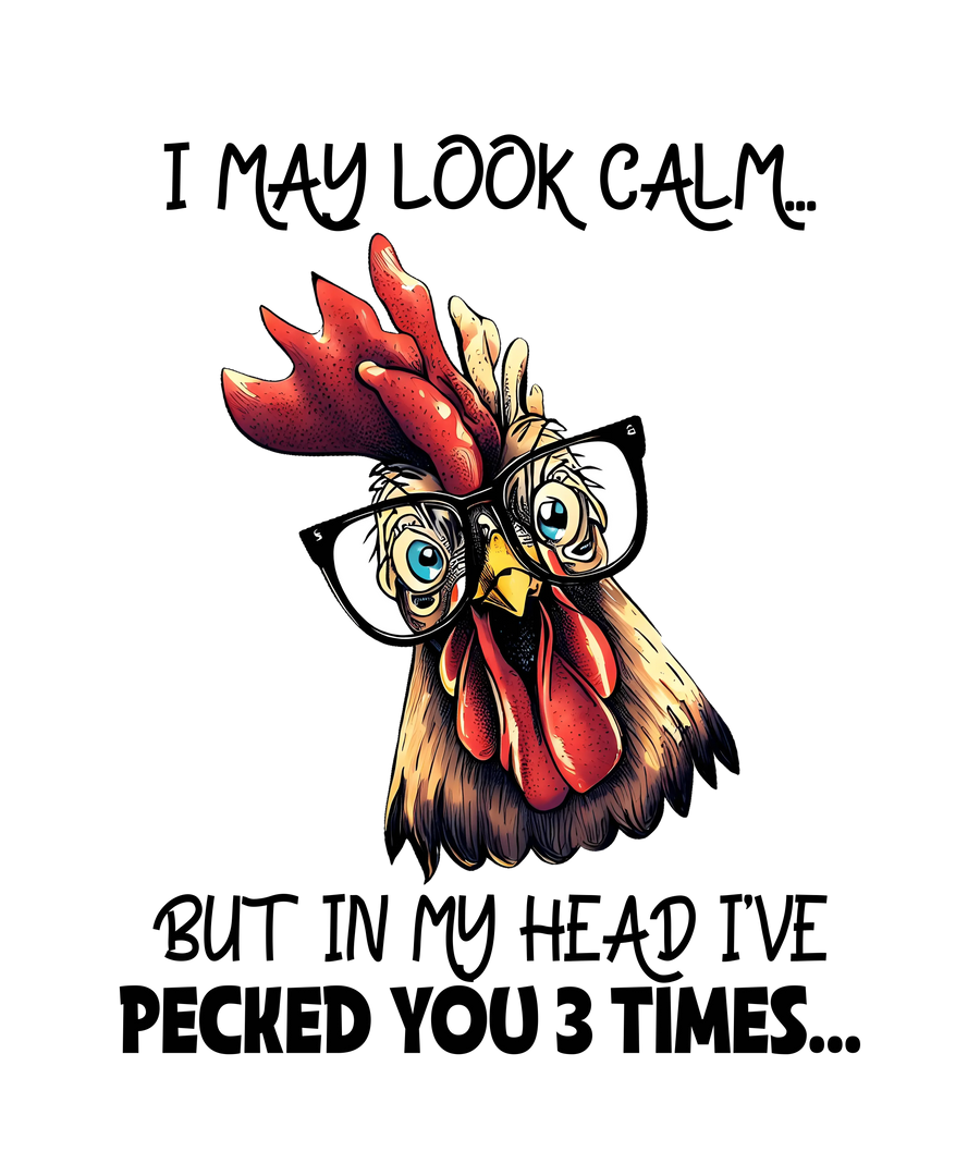 Sarcastic Chicken Design - DTF Ready To Press