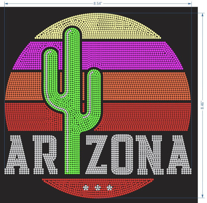 Arizona Rhinestone Ready to Press Design