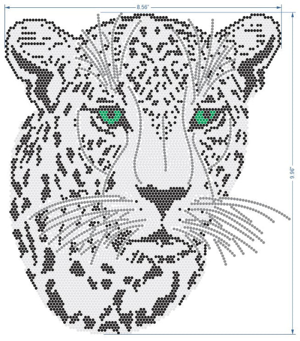 Leopard Rhinestone Ready to Press Design