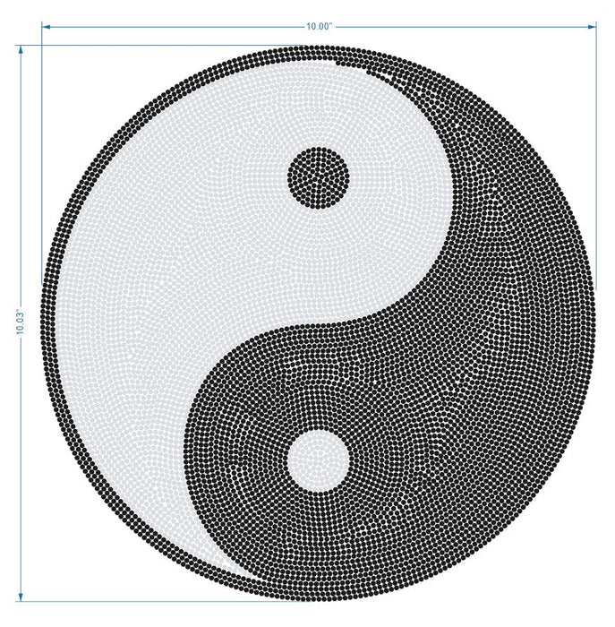 Yin Yang Rhinestone Ready to Press Design