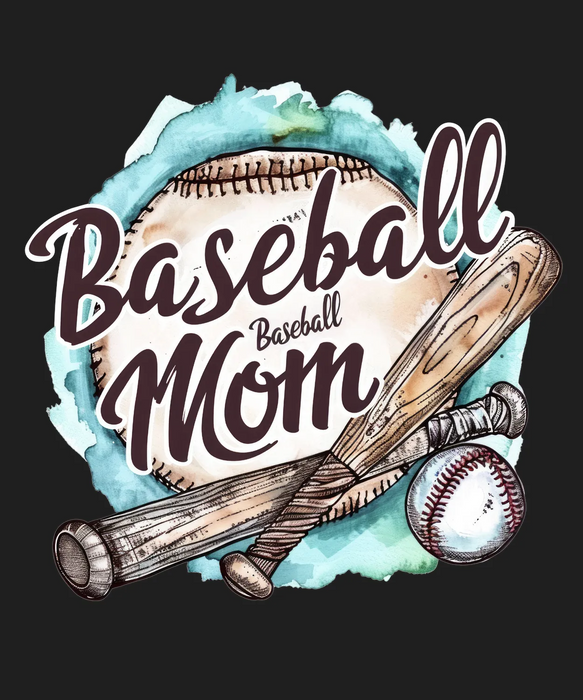 Baseball Mom DTF Transfer Ready to Press