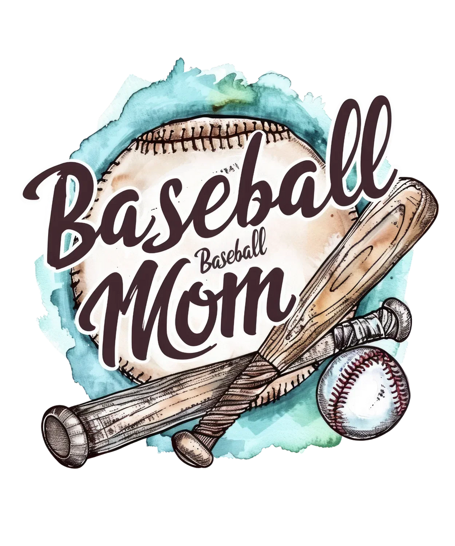 Baseball Mom DTF Transfer Ready to Press