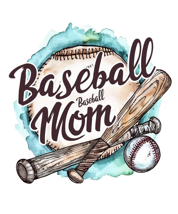 Baseball Mom DTF Transfer Ready to Press