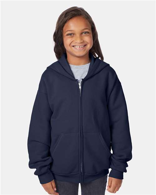 EcoSmart® Youth Full-Zip Hooded Sweatshirt