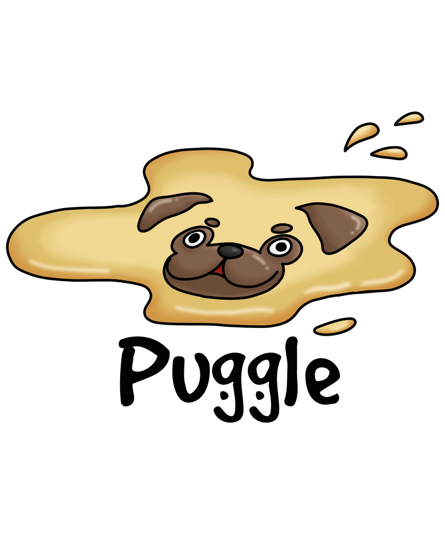 Funny Pug Design - DTF Ready To Press