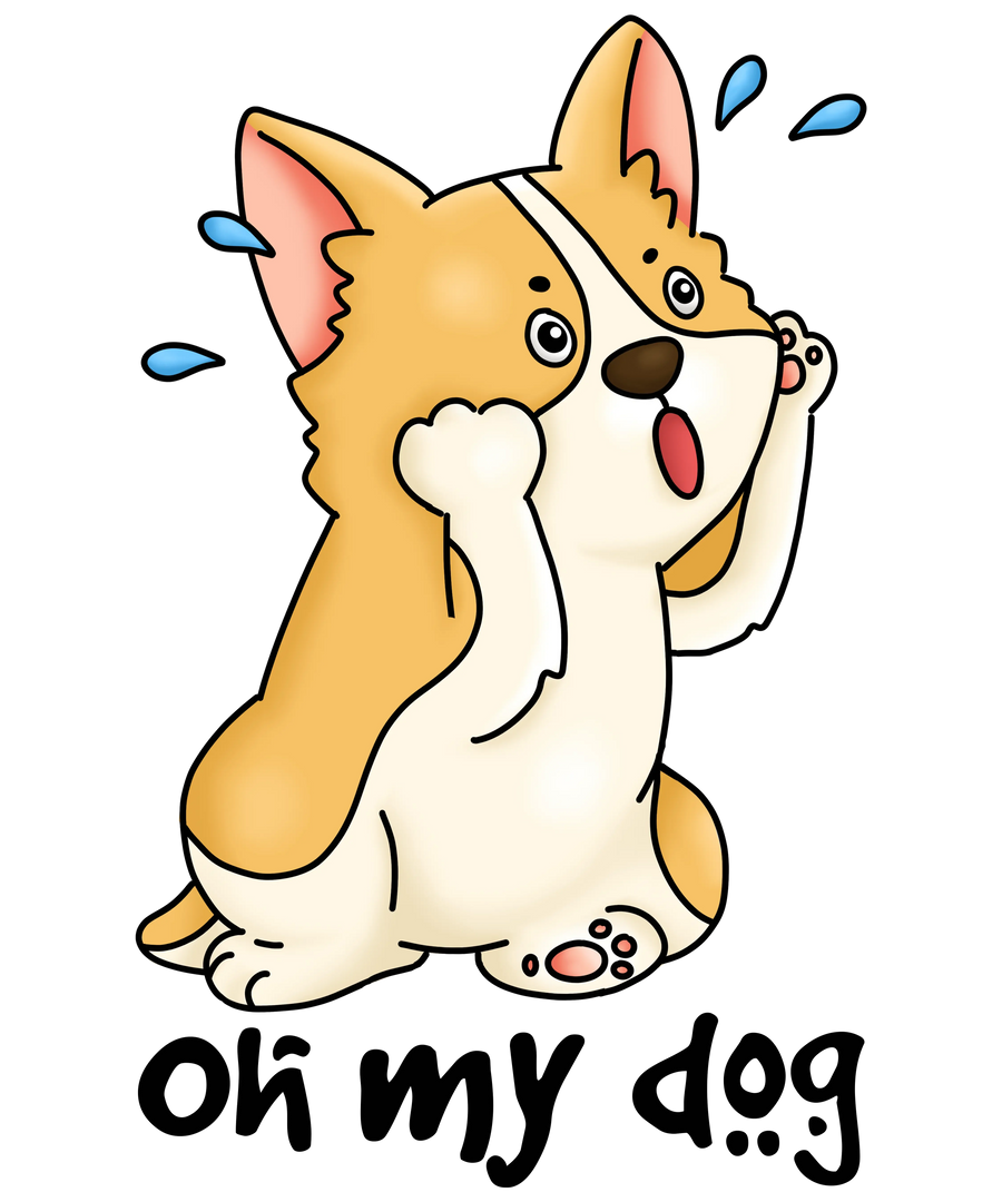 Oh My Dog Design - DTF Ready To Press