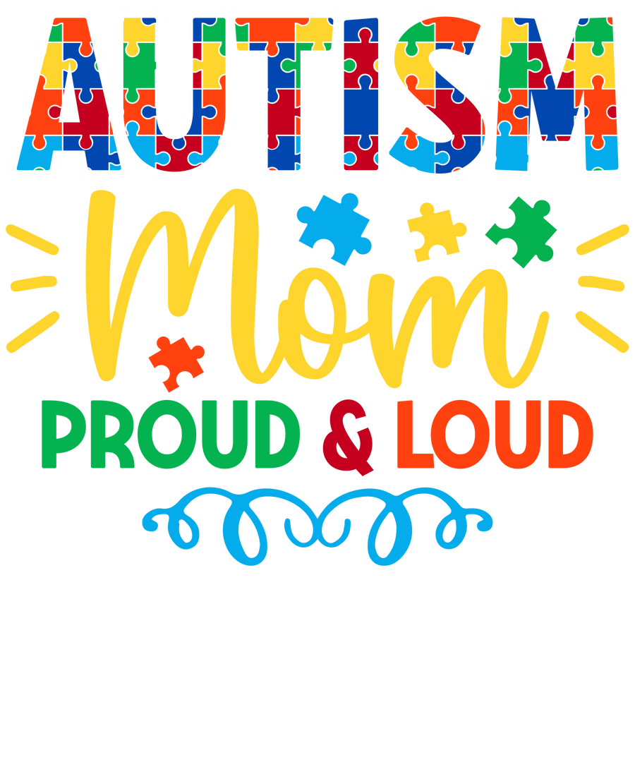 Autismus-Mama-Design – DTF bügelfertig
