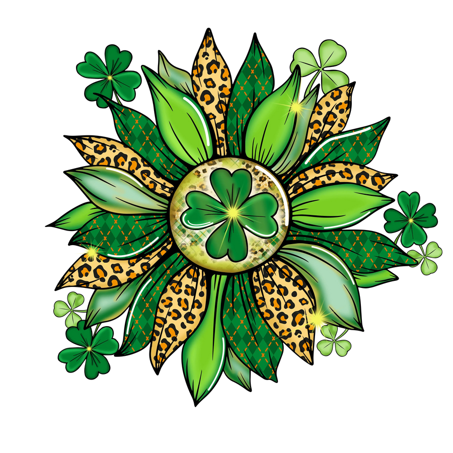 Celtic Symbols Leopard Design - DTF Ready To Press
