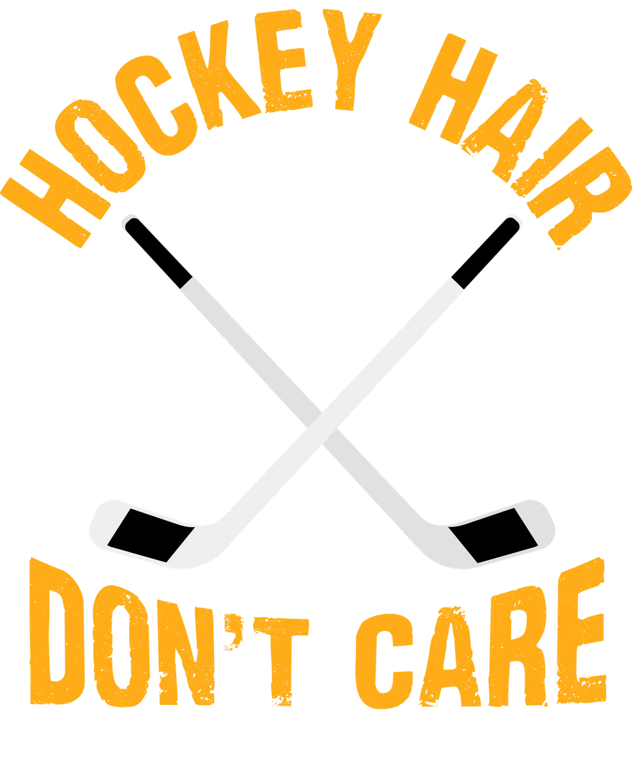 Hockey Hair Don't Care DTF Transfer Ready to Press