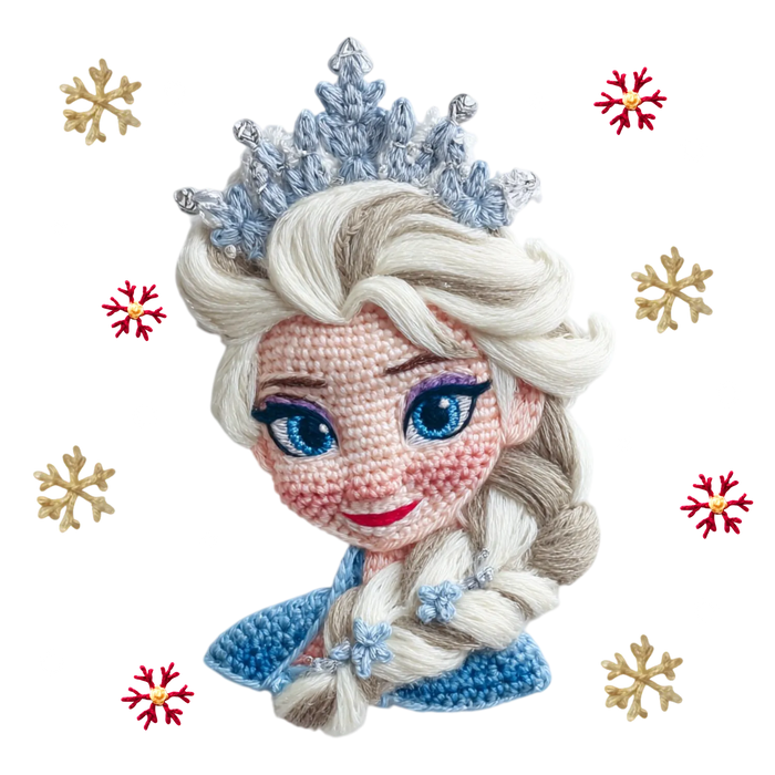 Winter Princess DTF Transfer Ready to Press