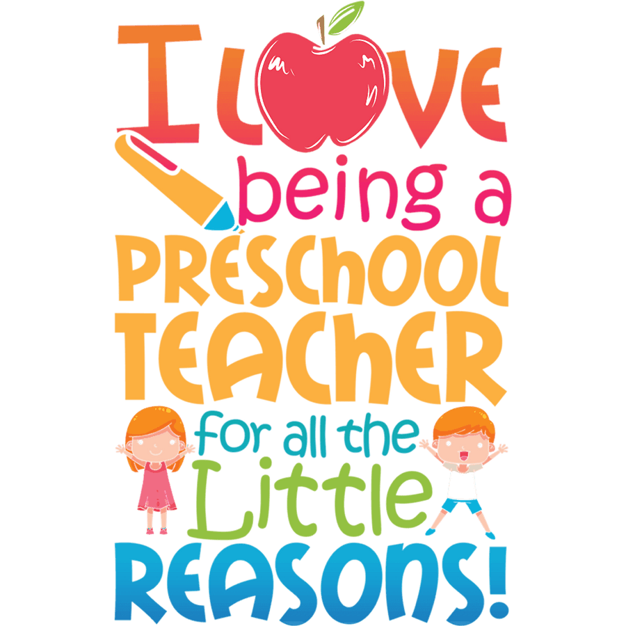 Preschool Teacher Design - DTF Ready To Press