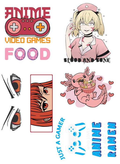 Anime & Otaku DTF Transfer Bundle - Ready to Press