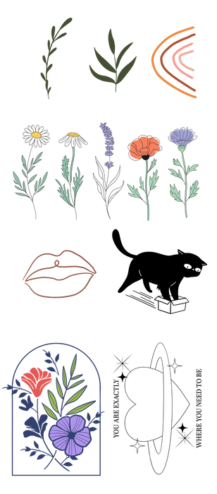 Minimalist Vibes - DTF Transfer Bundle - Ready to Press