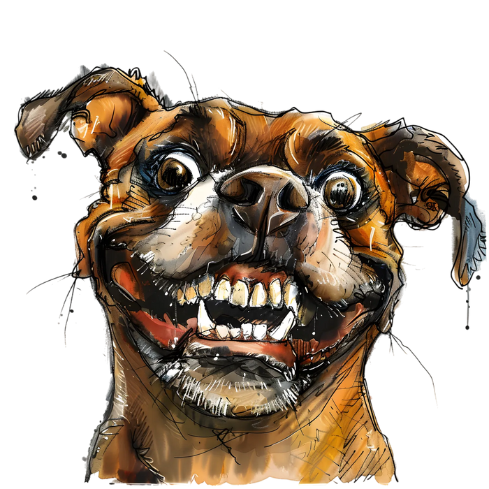 Dog Face DTF Transfer Ready to Press