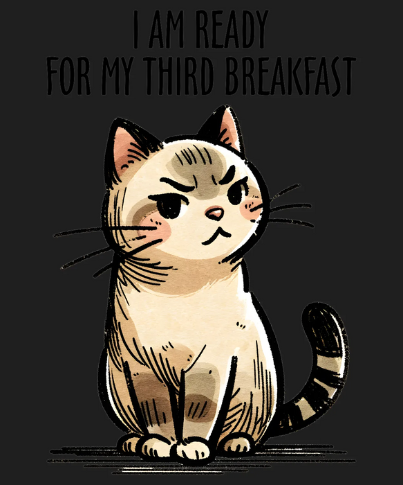 Funny Surly Cat DTF Transfer Ready to Press