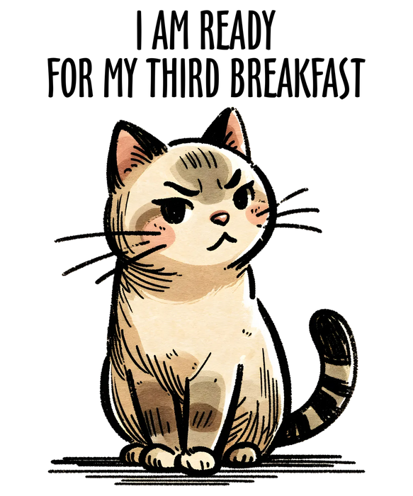 Funny Surly Cat DTF Transfer Ready to Press