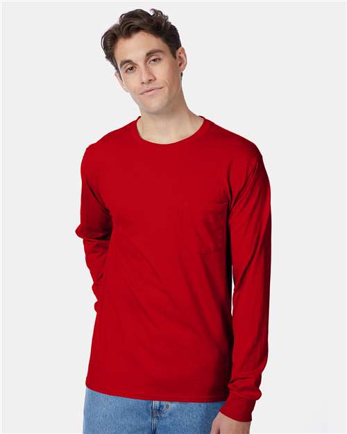 Authentic Long Sleeve Pocket T-Shirt