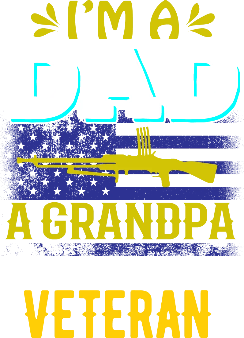 Stolzer Opa Veteran DTF Transfer Bügelfertig