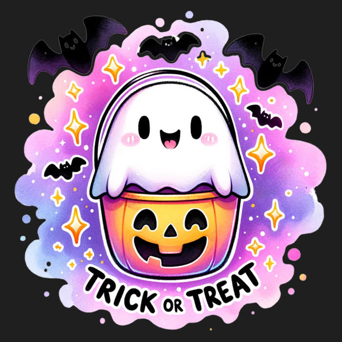 Halloween Ghost DTF Transfer Ready to Press