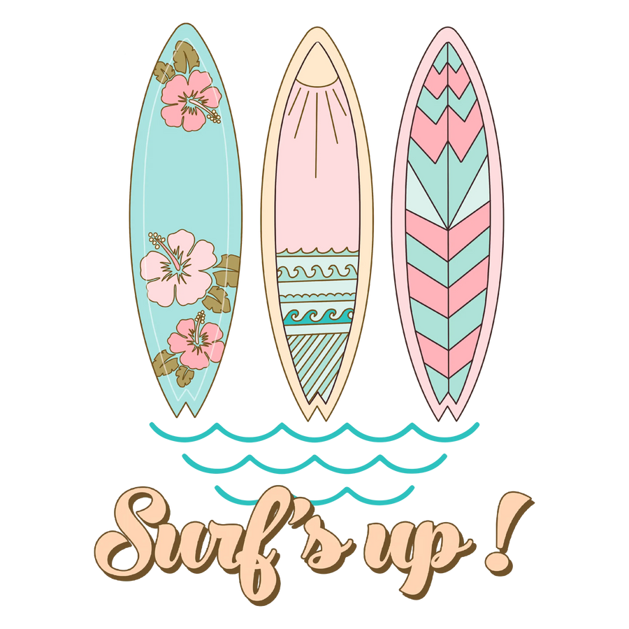 Cool Surf Design - DTF Ready To Press