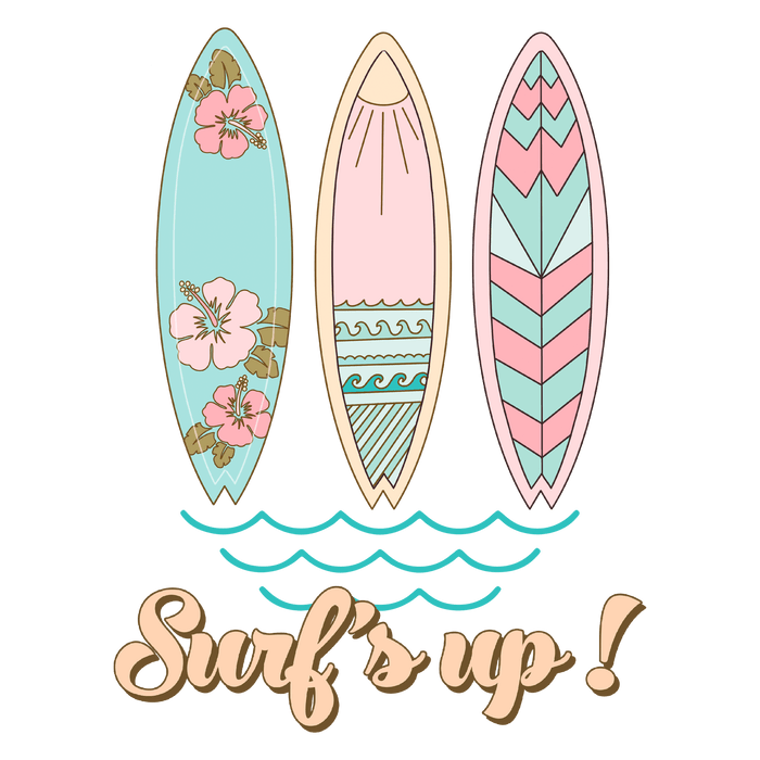 Cool Surf Design - DTF Ready To Press