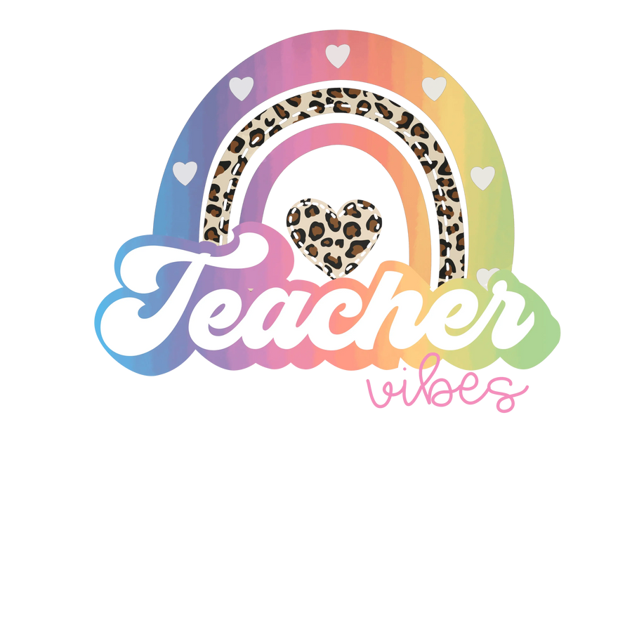 Cool Teacher Vibes Design - DTF Ready To Press