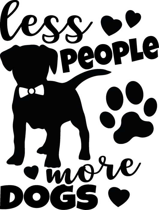 Love More Dog DTF Transfer Ready to Press