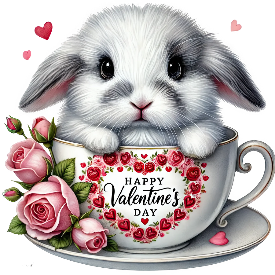Bunny Valentine's Day Design | DTF Center