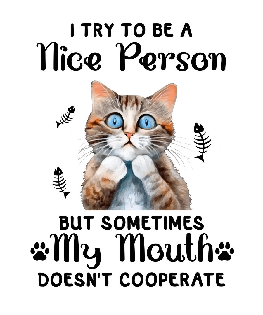 Funny Cat Lover Design - DTF Ready To Press