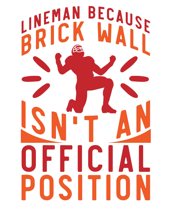 Football Lineman DTF Transfer Dynamic Play Print