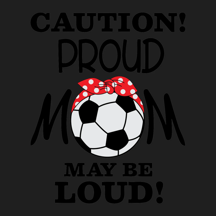 Soccer Ball Ribbon DTF Ready to Press