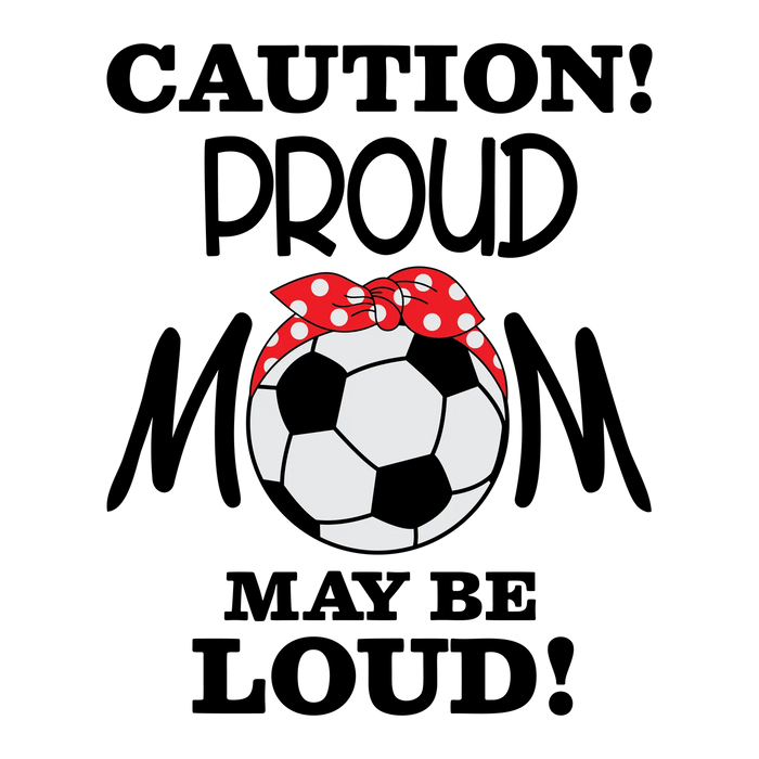 Soccer Ball Ribbon DTF Ready to Press