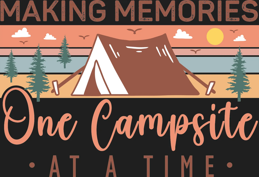 Camping Memories DTF Ready to Press