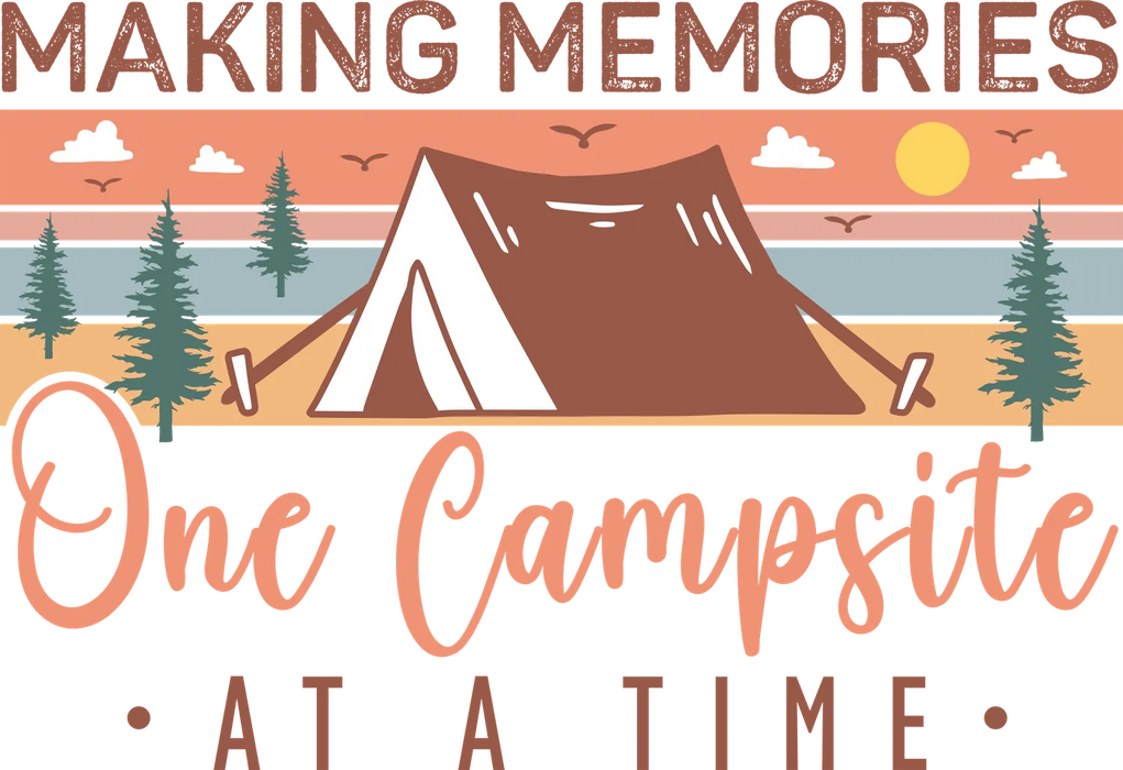 Camping Memories DTF Ready to Press