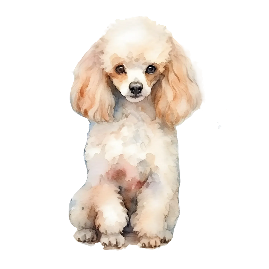 Poodle Portrait DTF Transfer Ready to Press