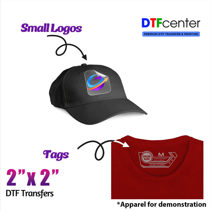 Custom DTF Transfers by Size.