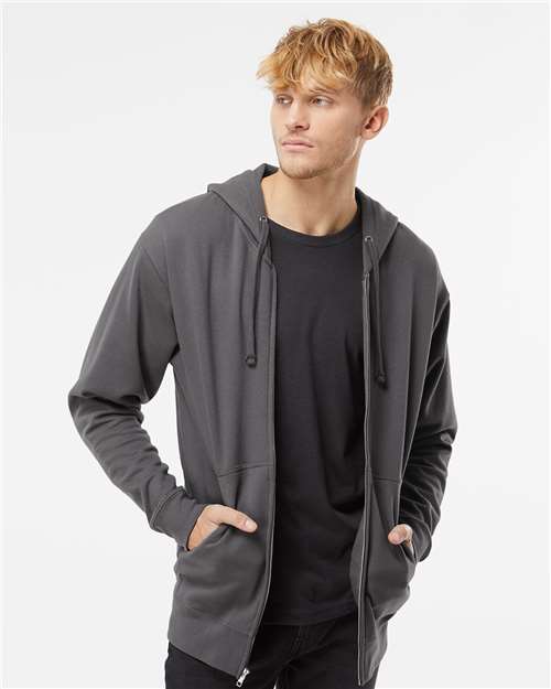 Independent Trading Co. - Midweight Full-Zip Hooded Sweatshirt - M - SS4500Z