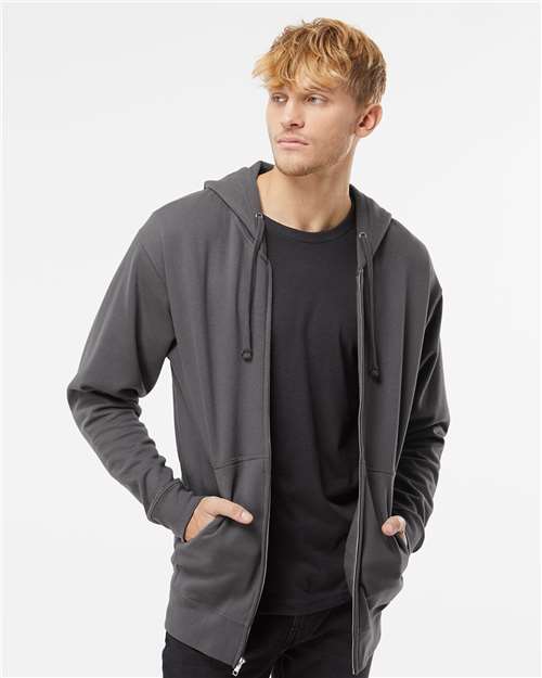 Midweight Full-Zip Hooded Sweatshirt