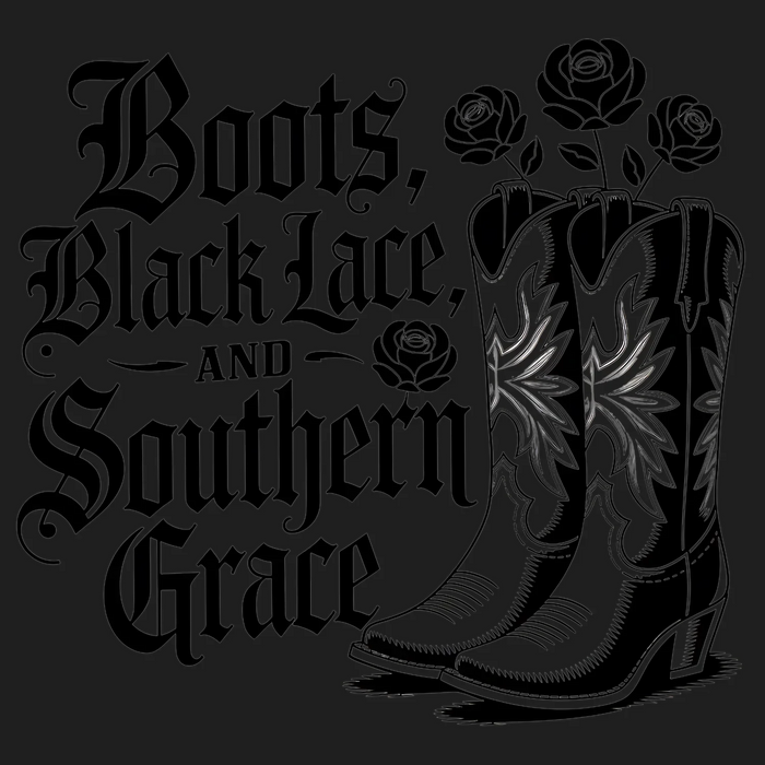 Cowboy-Stiefel Backwoods Southern Grace DTF Transfer