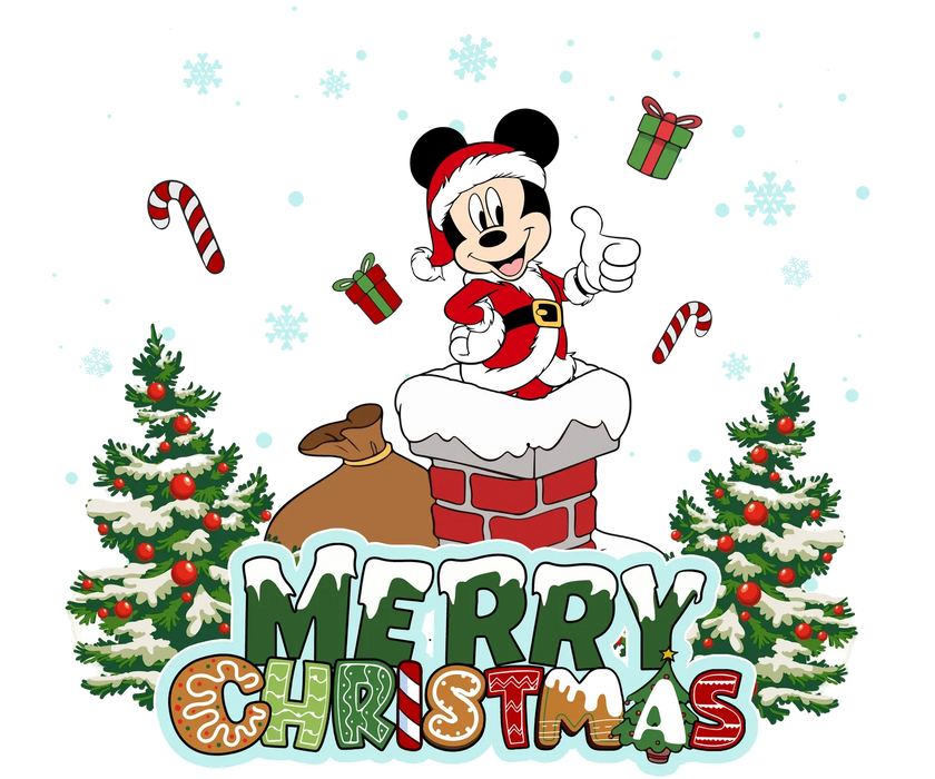 Christmas DTF Transfer Ready to Press Merry Christmas