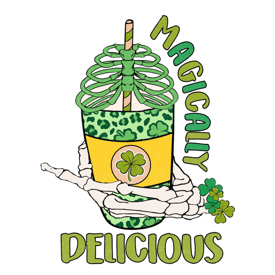 Magically Delicious Saint Patrick's Day Design - DTF Ready To Press