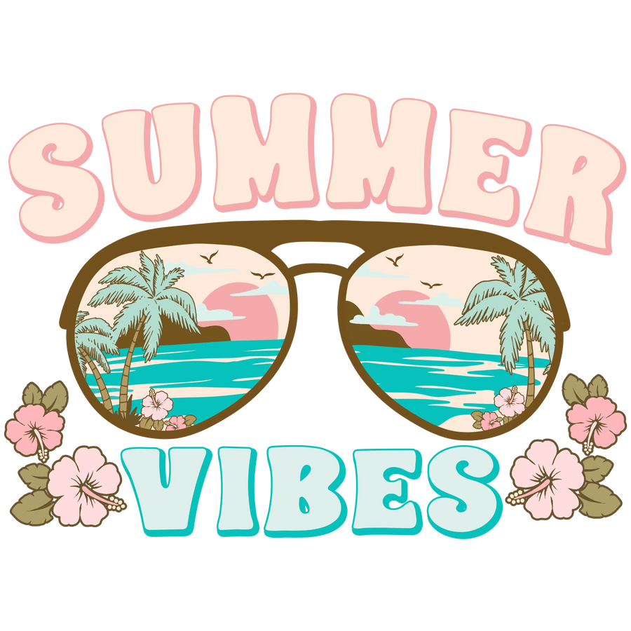 Cool Summer Vibes Design - DTF Ready To Press