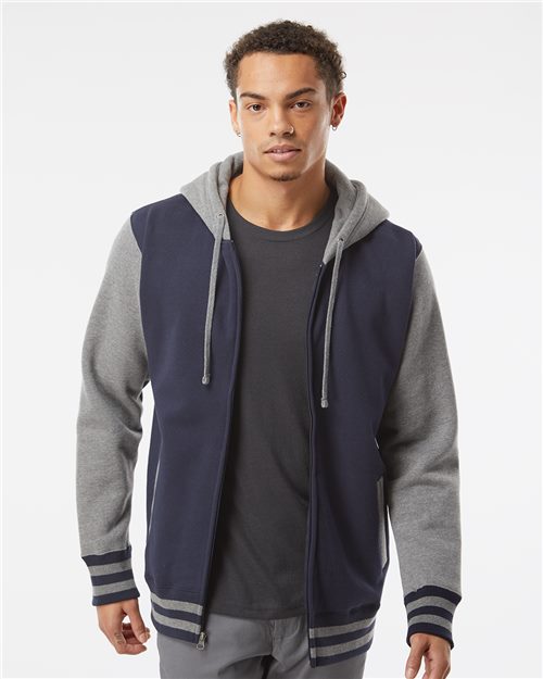 Heavyweight Varsity Full-Zip Hooded Sweatshirt