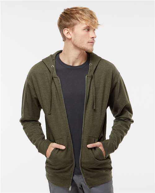 Independent Trading Co. - Midweight Full-Zip Hooded Sweatshirt - M - SS4500Z
