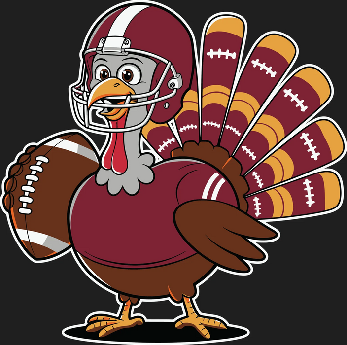 Football Turkey DTF Transfer Ready to Press